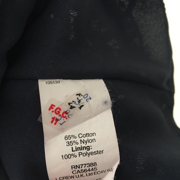 J. CREW Navy Swirling Lace Fit & Flare Mini Dress - Picture 6 of 8